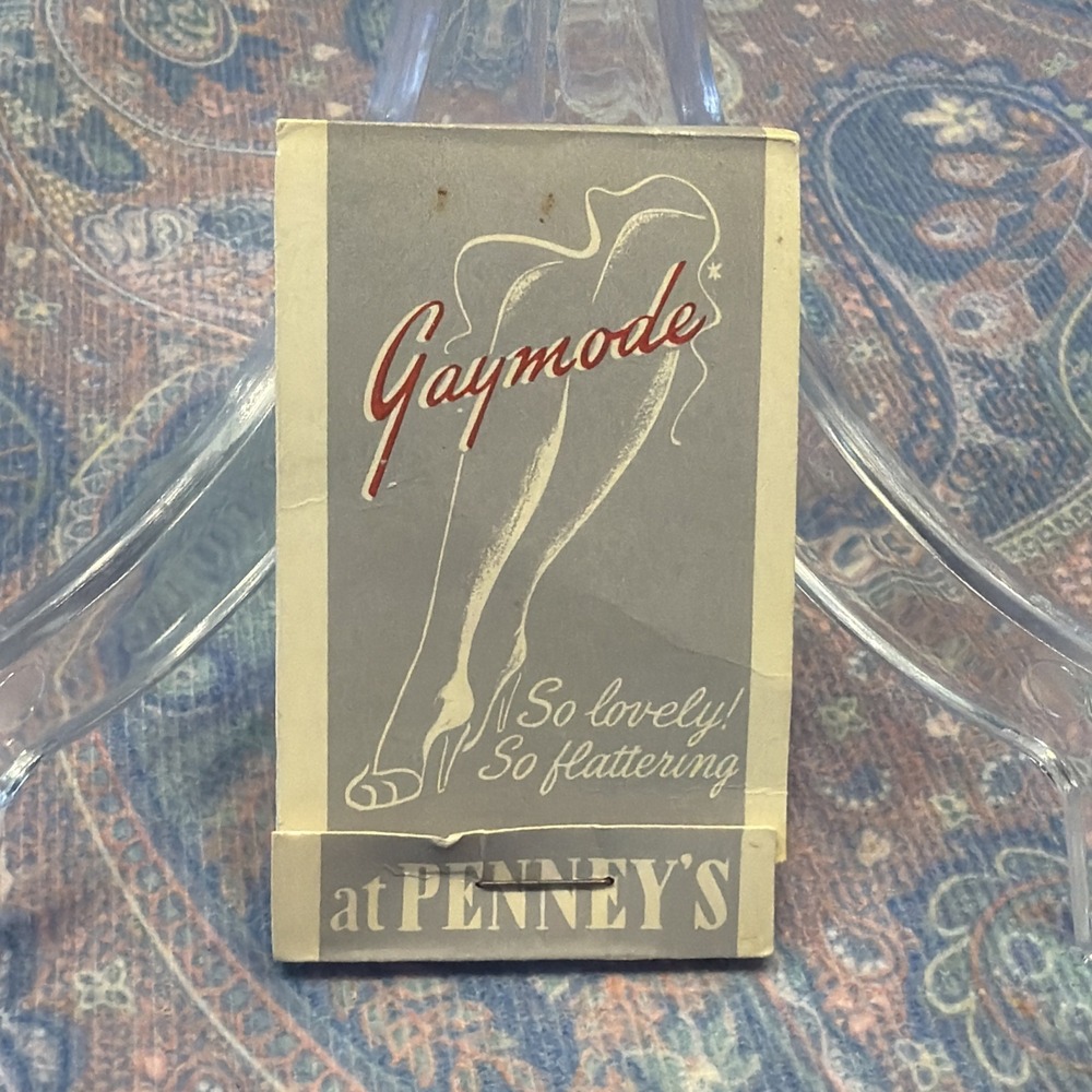 Rare Classic Vintage 1940s Unused Lipstick Tissues Gaymode Nylons at Penny's NOS